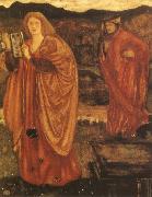 Sir Edward Coley Burne-Jones Merlin and Nimue oil painting